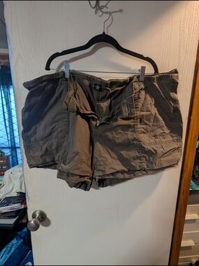 Olive Green Cargo Shorts